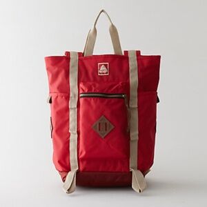 Jansport Heritage Red Convertible Drawstring Tote Backpack